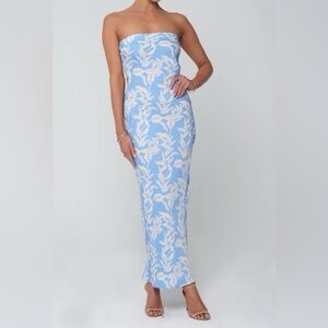 RESA x Jojo Anna Slip Midi Dress in Malibu